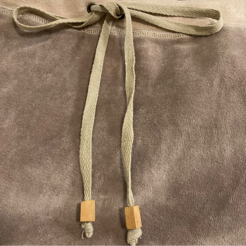 Blue Sky Beige Velour Ruffle Maxi Skirt With Drawstring Waistband - Size S - Picture 6 of 9